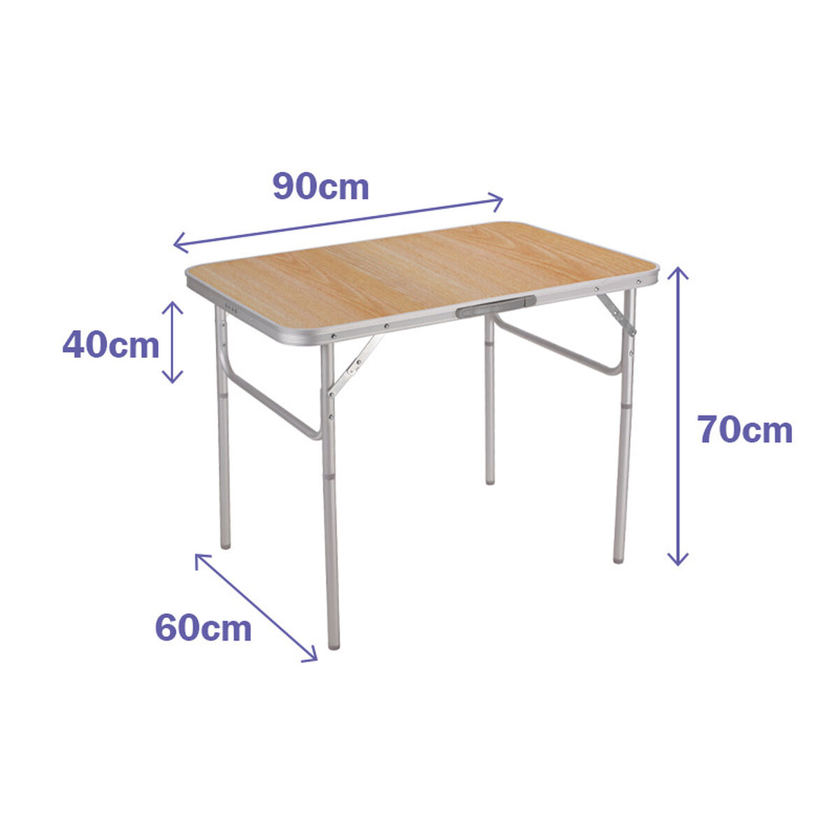 Складной стол Marbueno 90 x 30/70 x 60 cm-4
