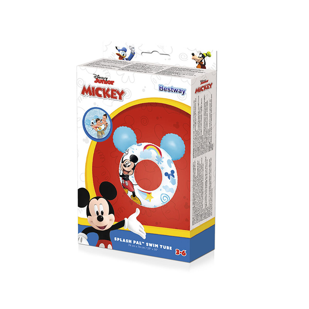 Надувной поплавок Bestway Белый Mickey Mouse 74 x 76 cm-2
