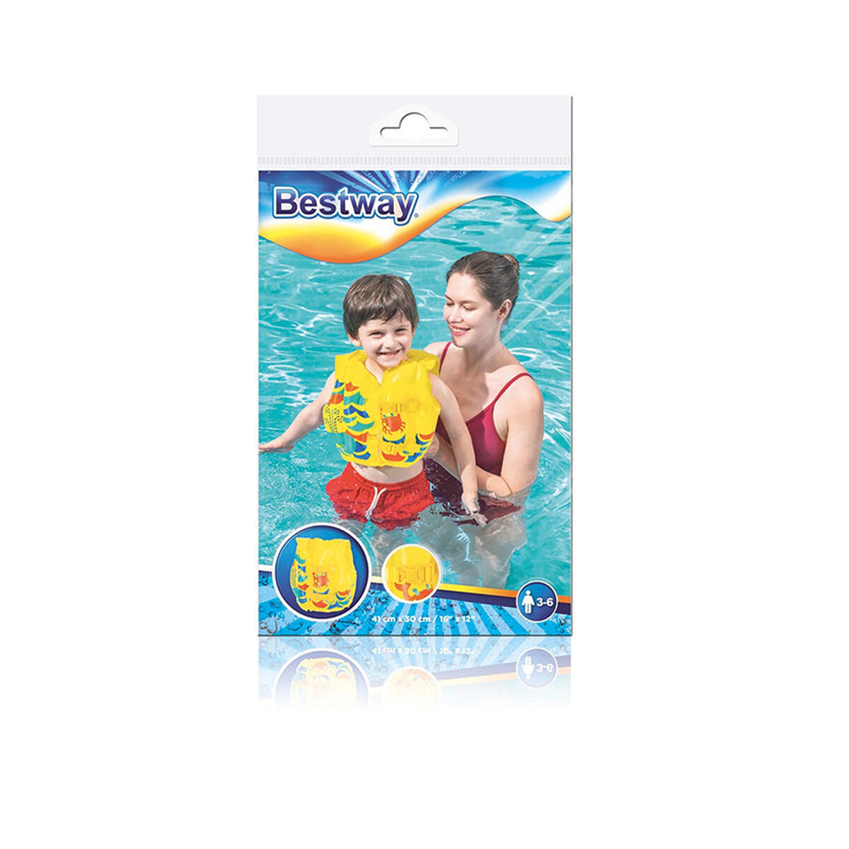 Надувной жилет для бассейна Bestway Жёлтый Краб 41 x 30 cm 3-6 лет-2