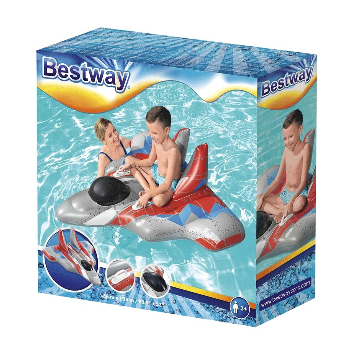 Надувной матрас Bestway Космический корабль 136 x 135 cm-5