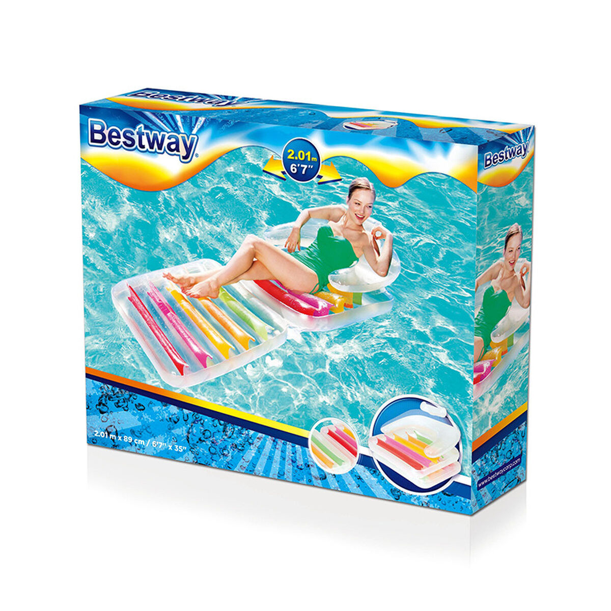 Надувное кресло для бассейна Bestway 201 x 89 cm-3