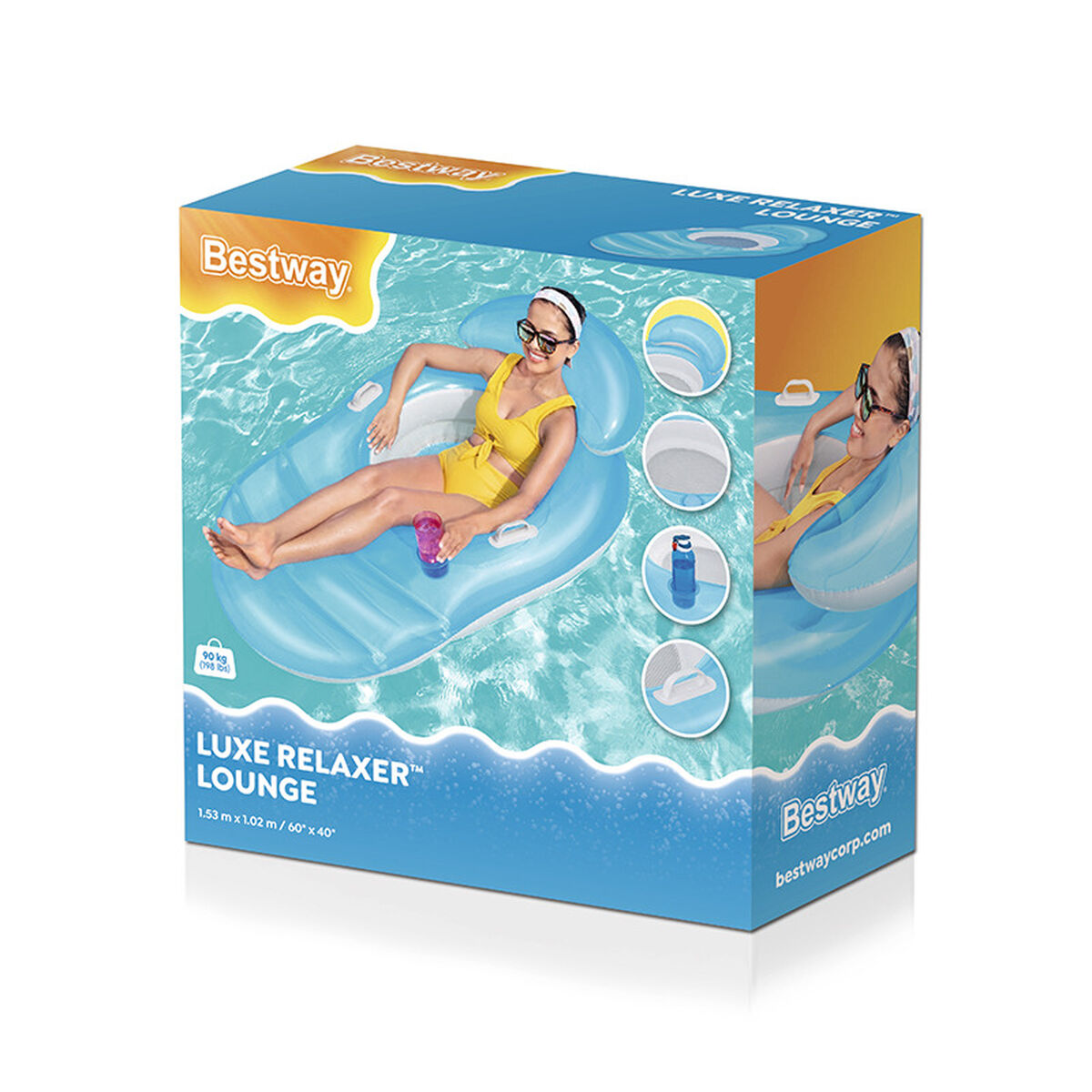 Надувное кресло для бассейна Bestway Relaxer 153 x 102 cm-2