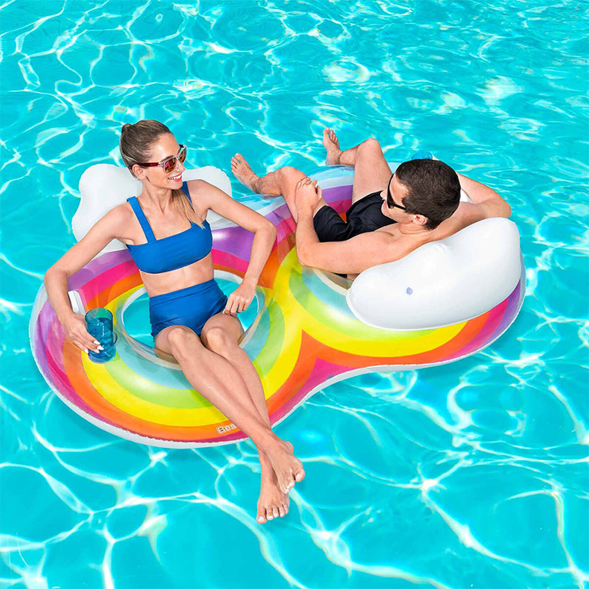 Надувное колесо Bestway Радужная 186 x 116 cm-3