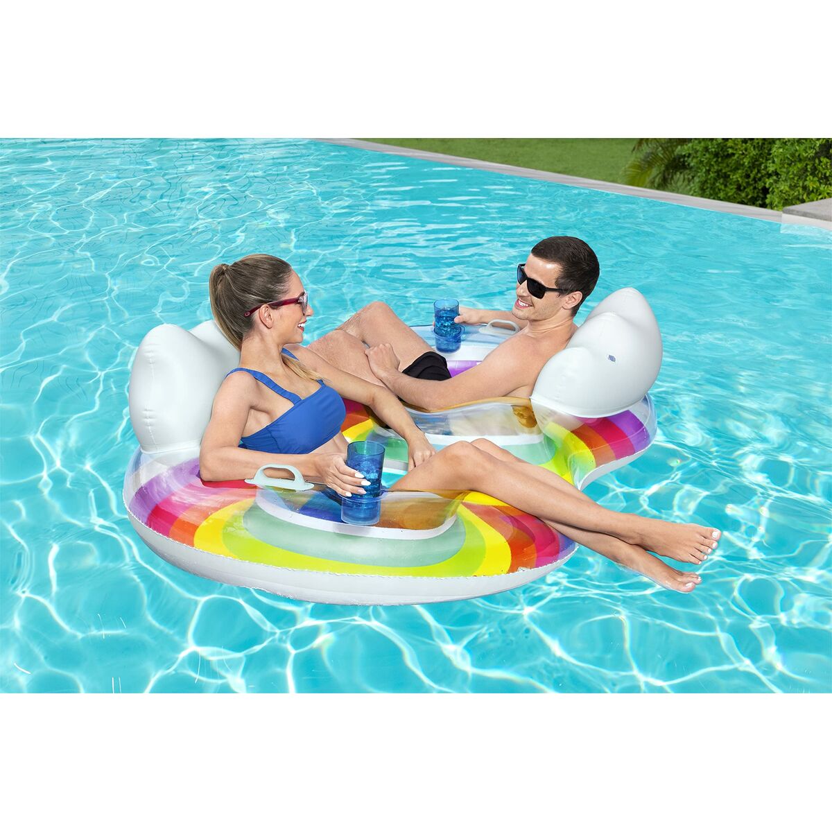 Надувное колесо Bestway Радужная 186 x 116 cm-7