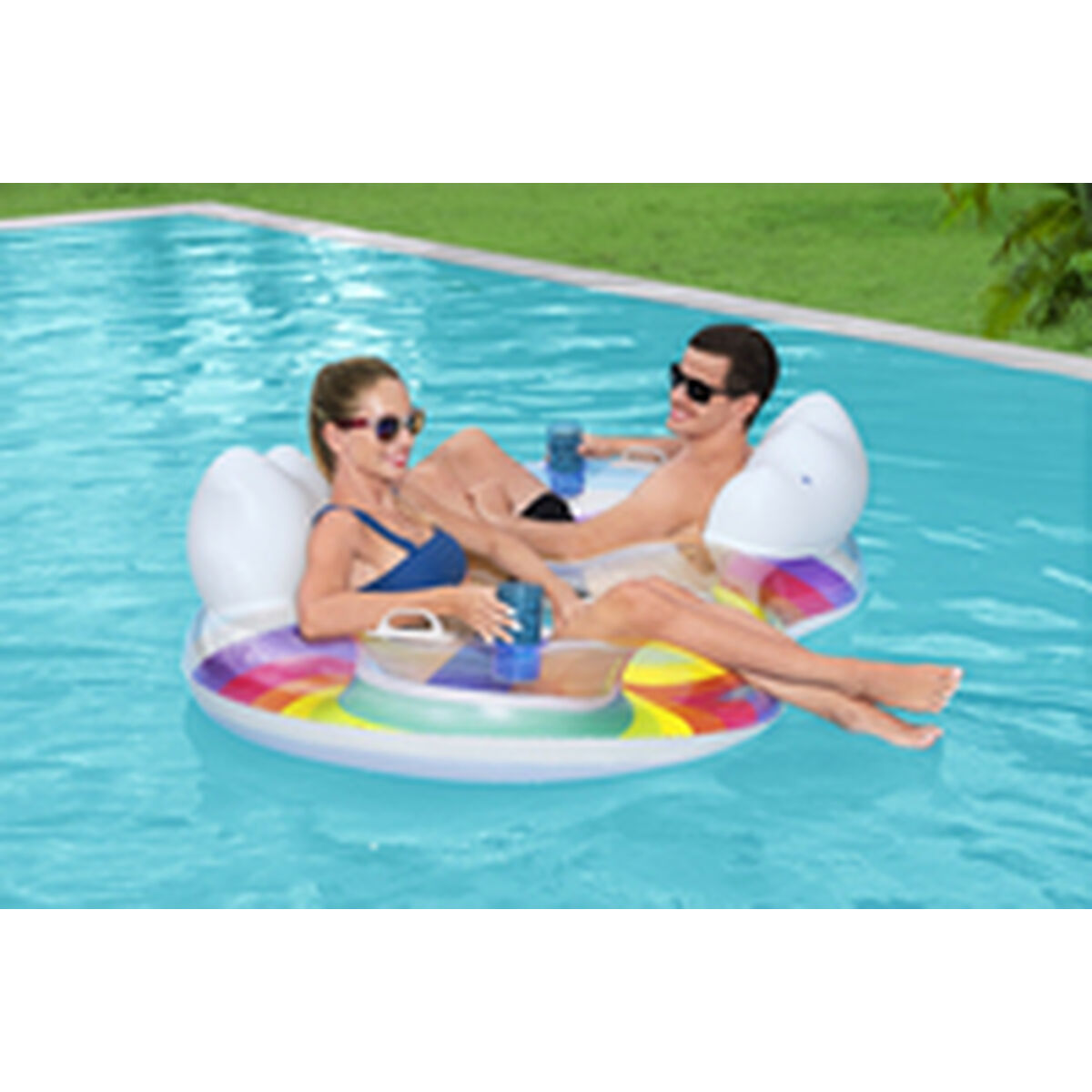 Надувное колесо Bestway Радужная 186 x 116 cm-8