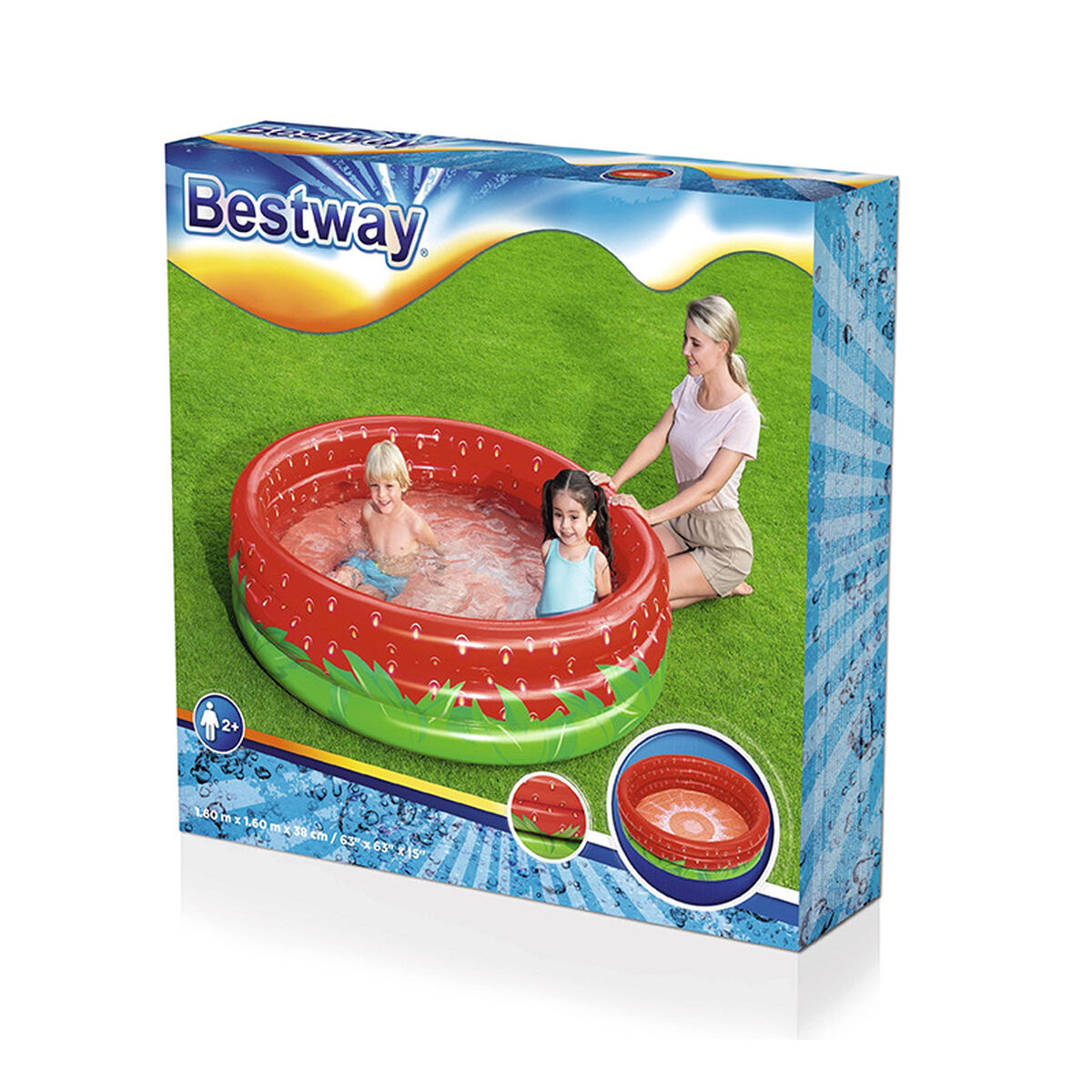 Детские надувное кресло Bestway Клубника 168 x 38 cm-2