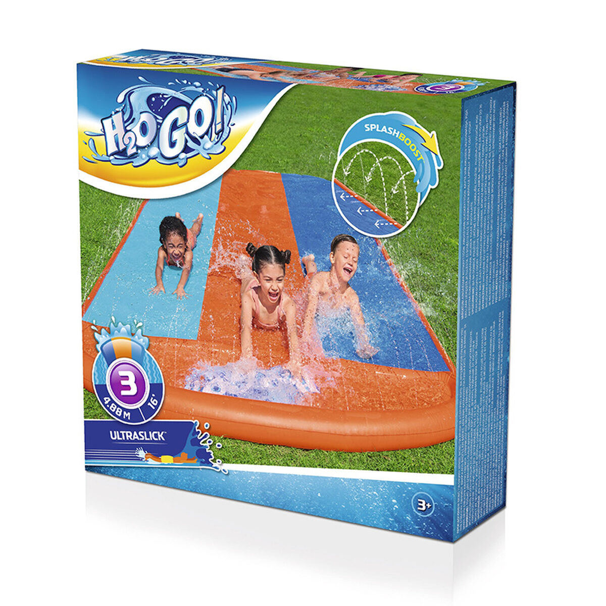 Водная горка Bestway 488 x 207,5 cm скольжение Тройной-2