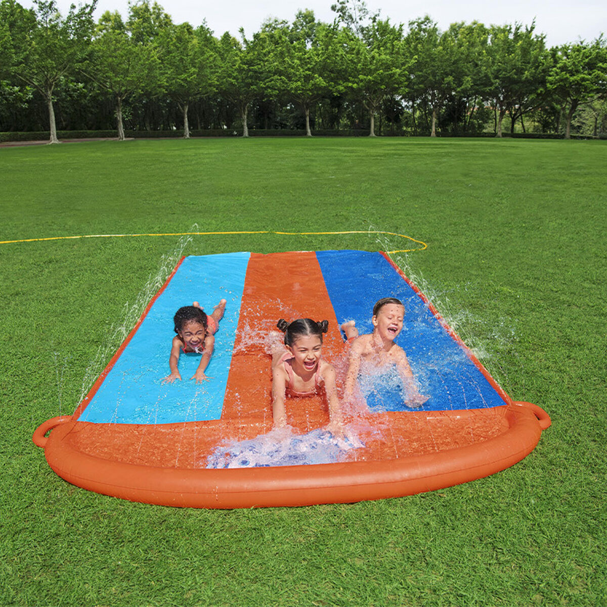 Водная горка Bestway 488 x 207,5 cm скольжение Тройной-3