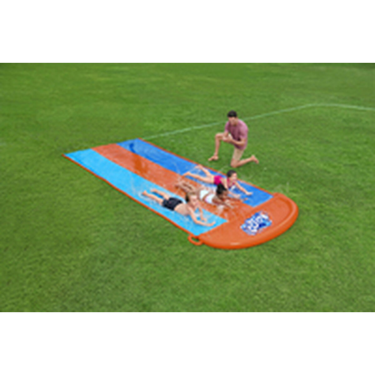 Водная горка Bestway 488 x 207,5 cm скольжение Тройной-7