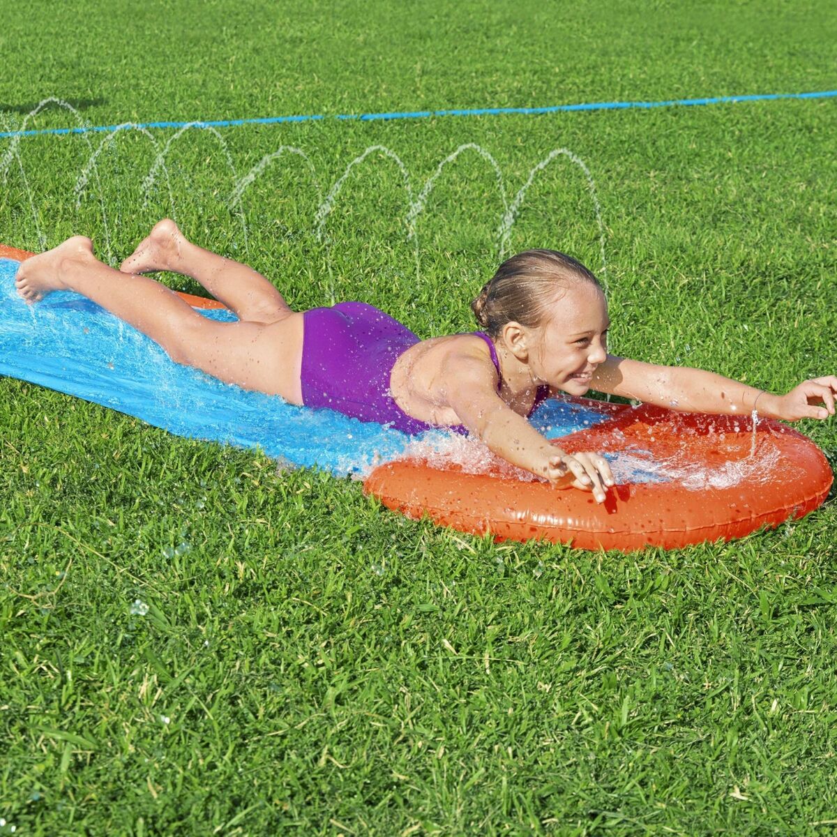 Водная горка Bestway Tsunami 488 x 82 cm скольжение-6
