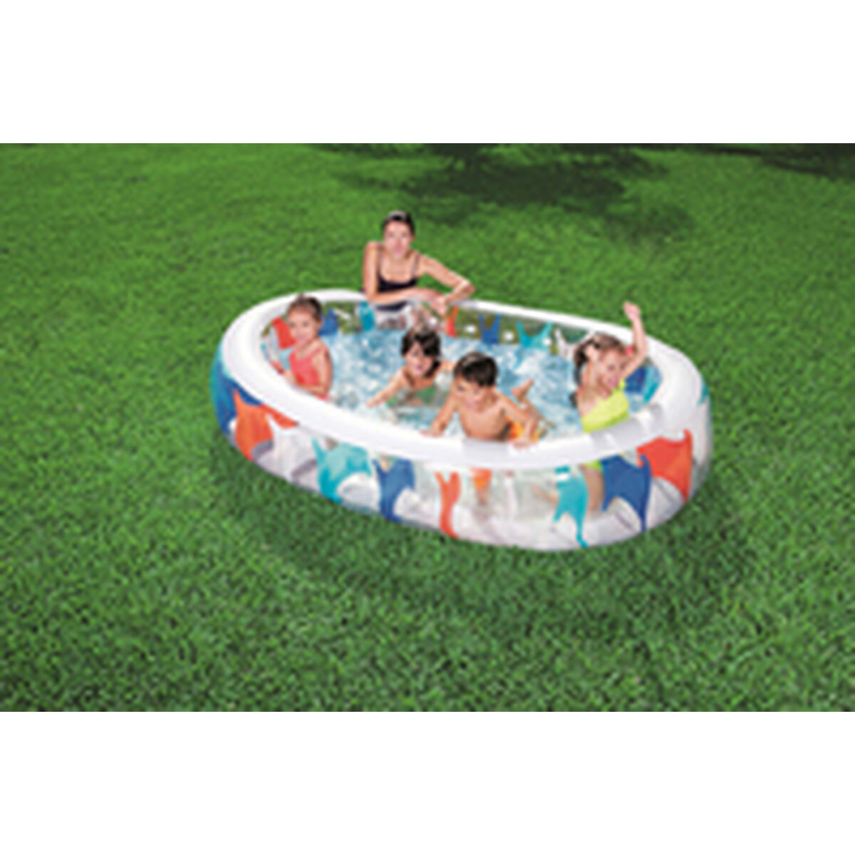 Надувной бассейн Bestway Разноцветный 229 x 152 x 51 cm-8