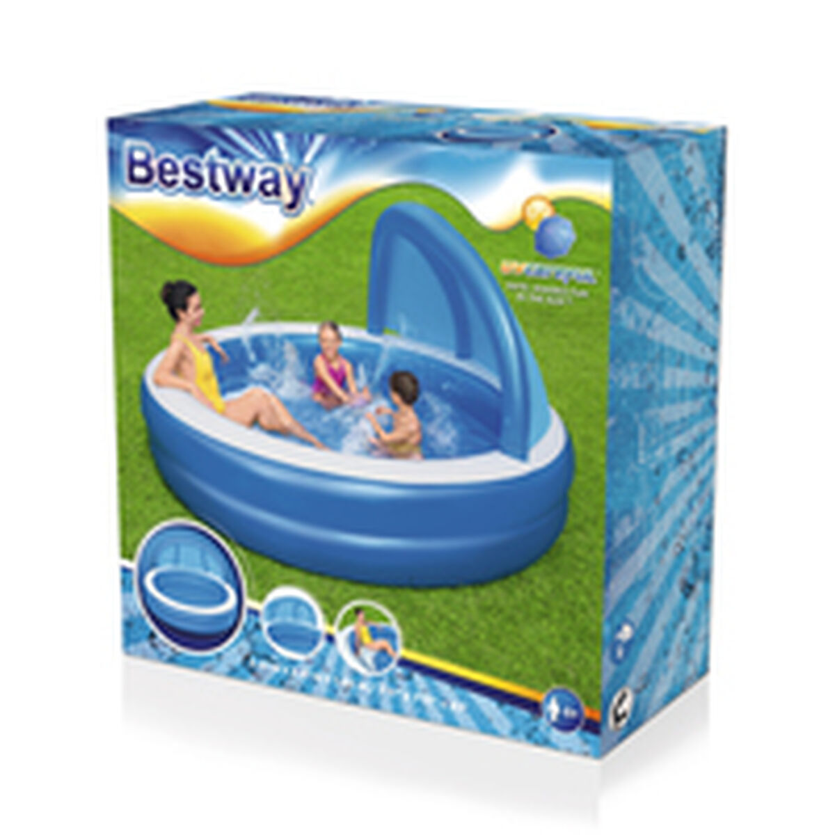 Детские надувное кресло Bestway Разноцветный 241 x 241 x 140 cm-8