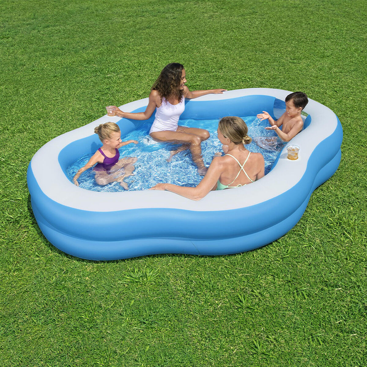 Надувной бассейн Bestway Разноцветный 270 x 198 x 51 cm-3