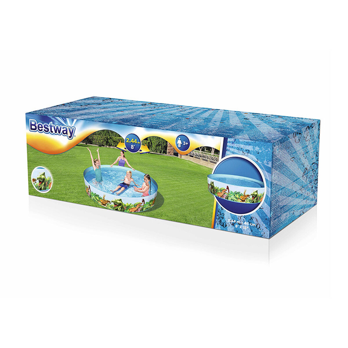 Детские надувное кресло Bestway динозавры 244 x 46 cm-2