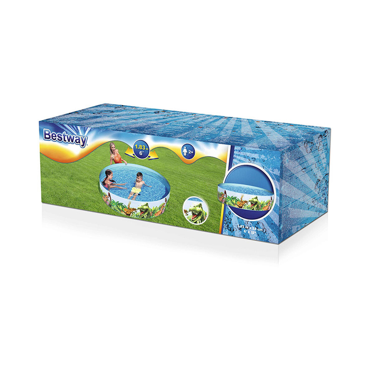 Детские надувное кресло Bestway динозавры 183 x 38 cm-2