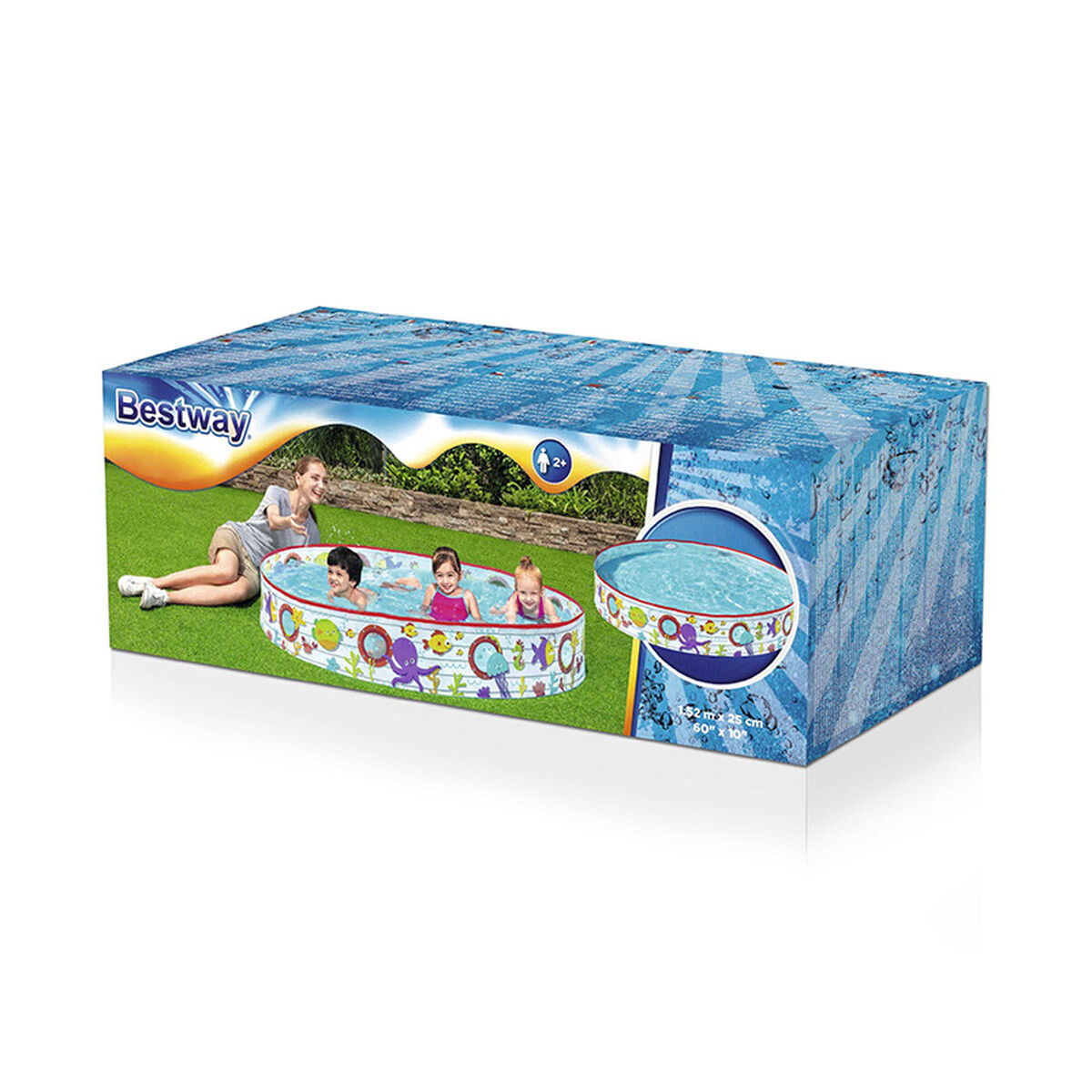 Детские надувное кресло Bestway Рыбы 152 x 25 cm-2