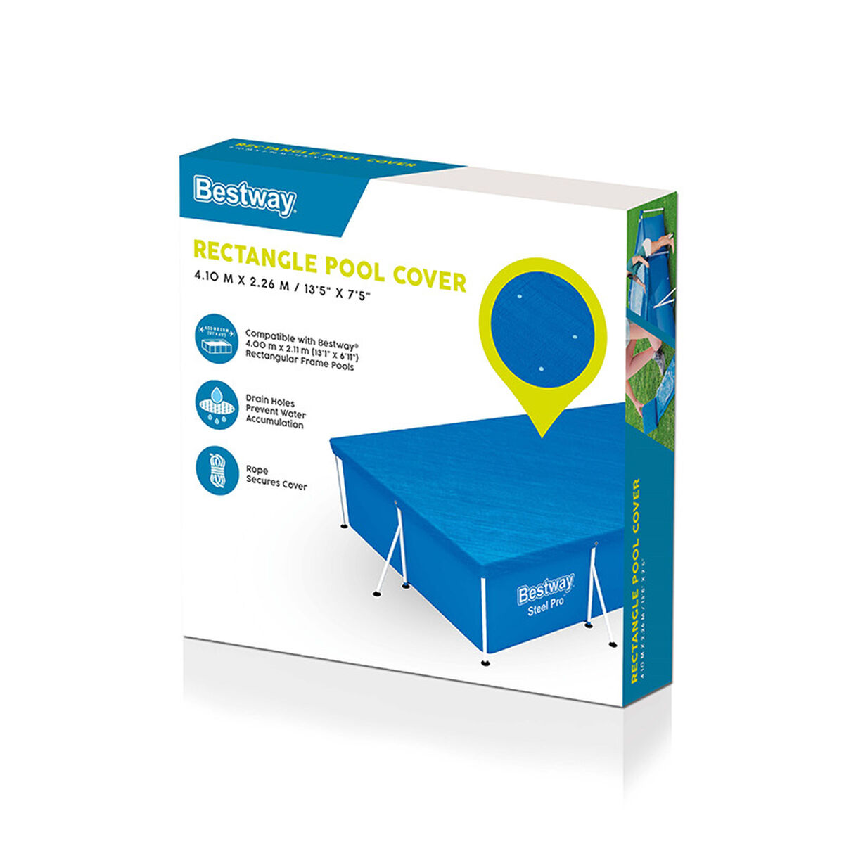 Покрытия для бассейнов Bestway Синий 410 x 226 cm (1 штук)-3