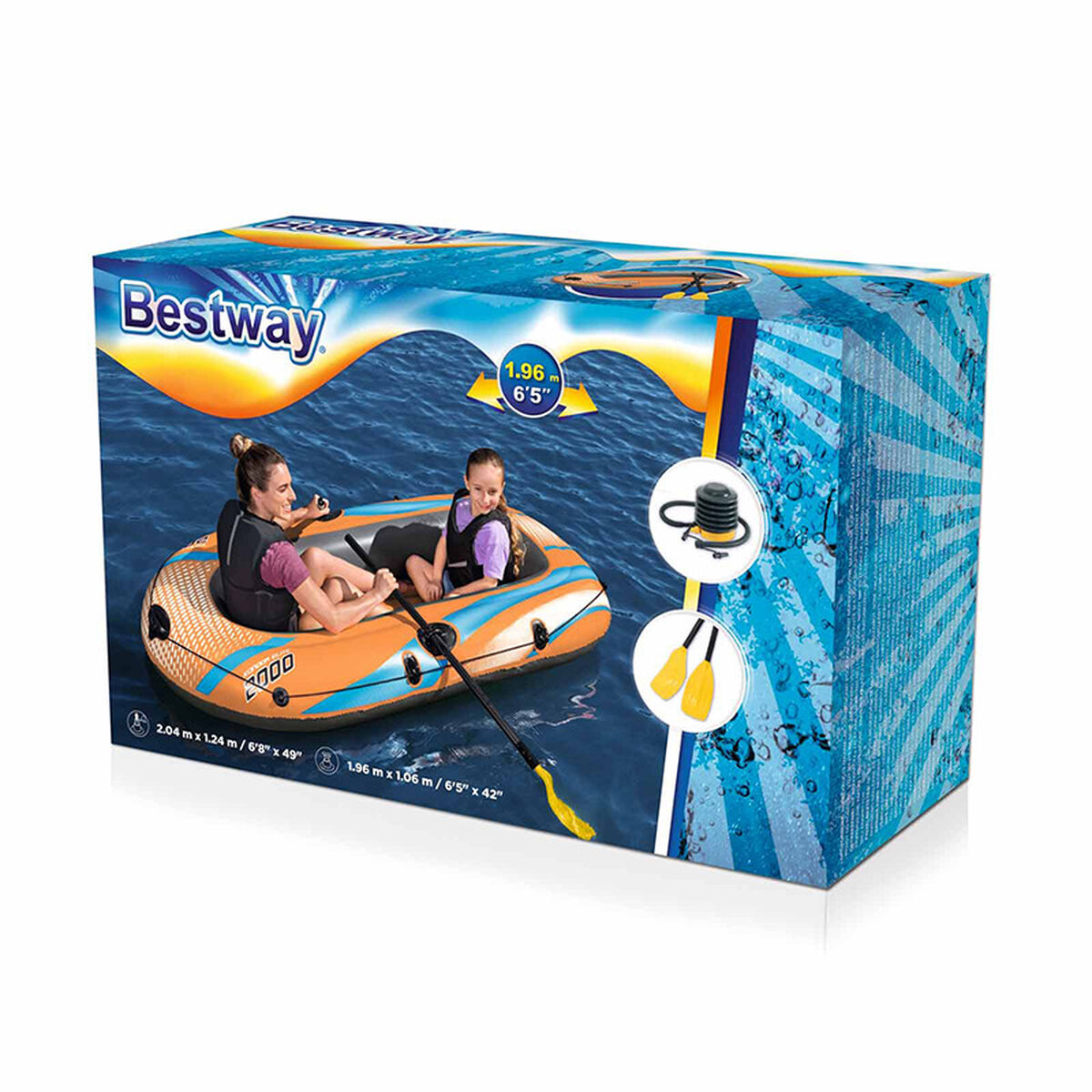 Надувная лодка Bestway Kondor Elite 2000 196 x 106 x 31 cm-2