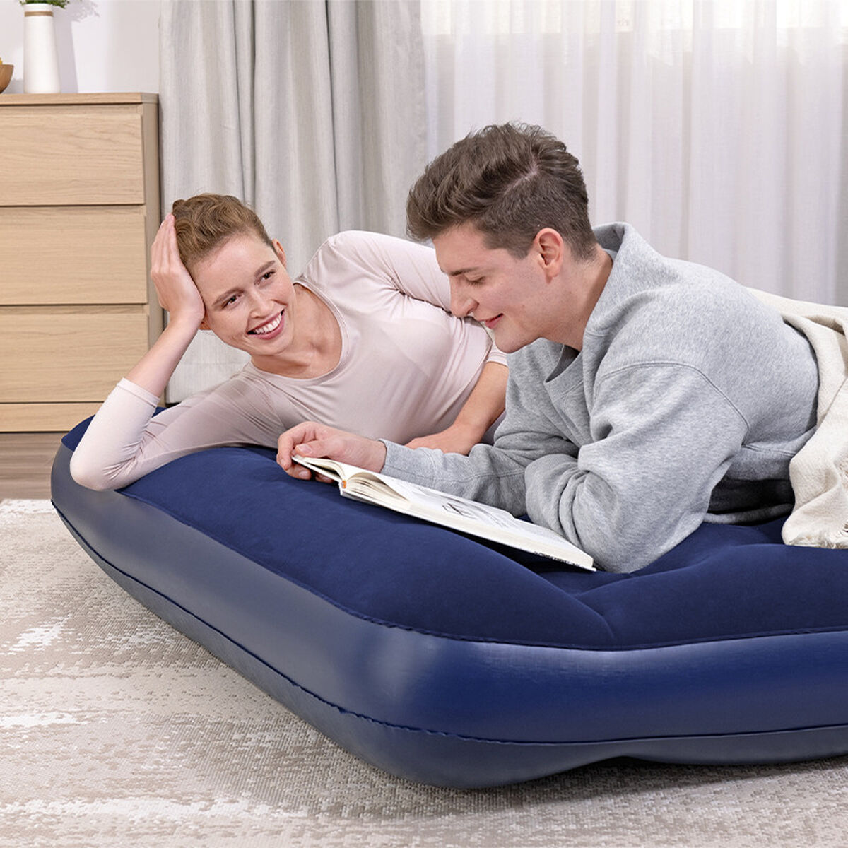 Надувной матрас Bestway 203 x 152 x 28 cm-3
