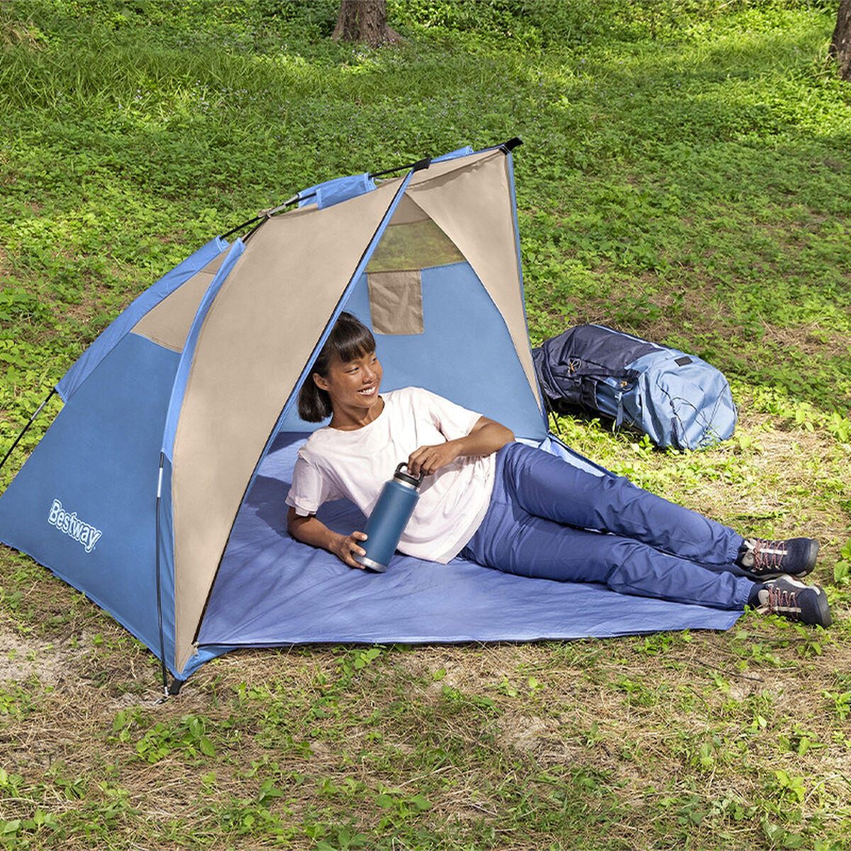 Пляжная палатка Bestway Синий 200 x 100 x 100 cm-3