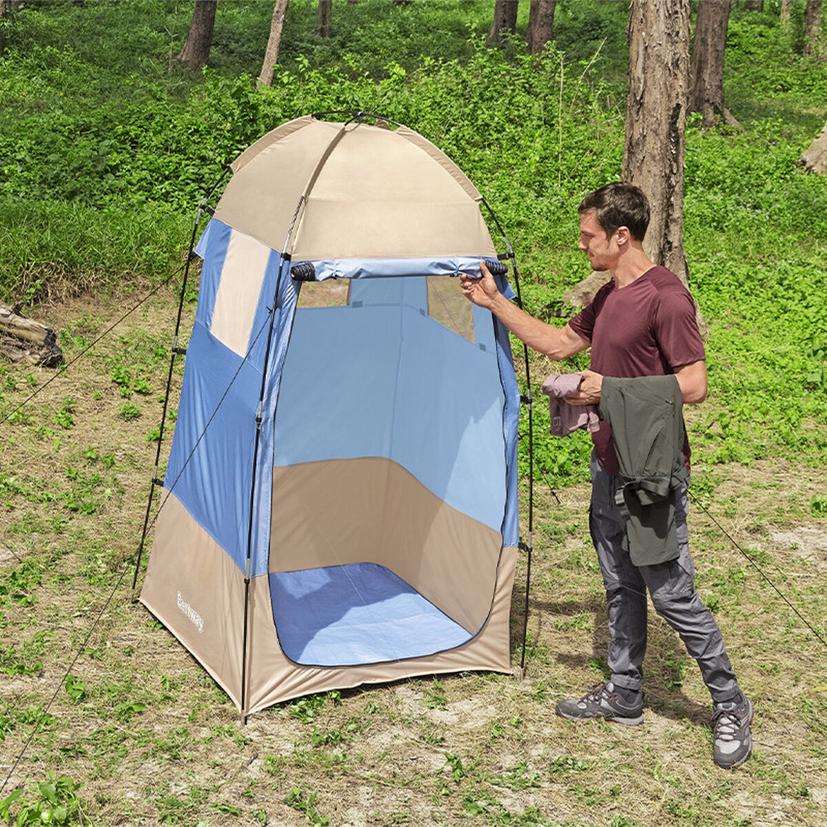 Загородный магазин Bestway Синий 110 x 110 x 190 cm-3