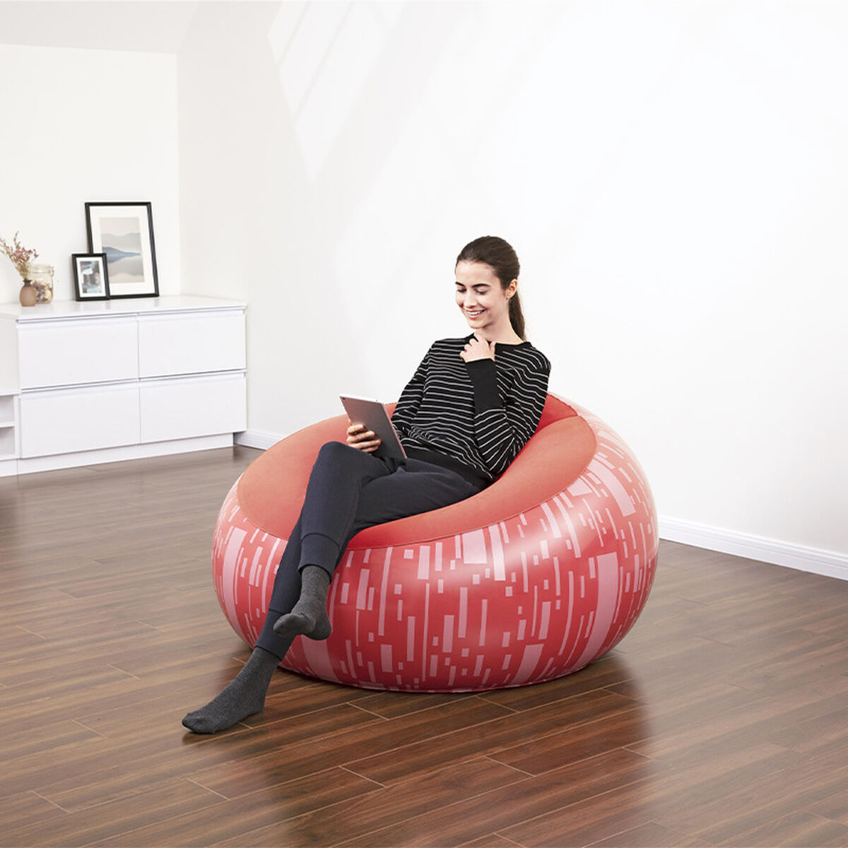 Надувное кресло Bestway Fashion 112 x 112 x 66 cm-3