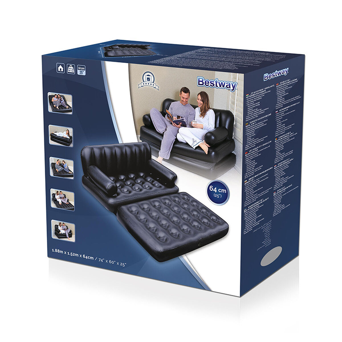 Надувное кресло Bestway 188 x 152 x 64 cm-2