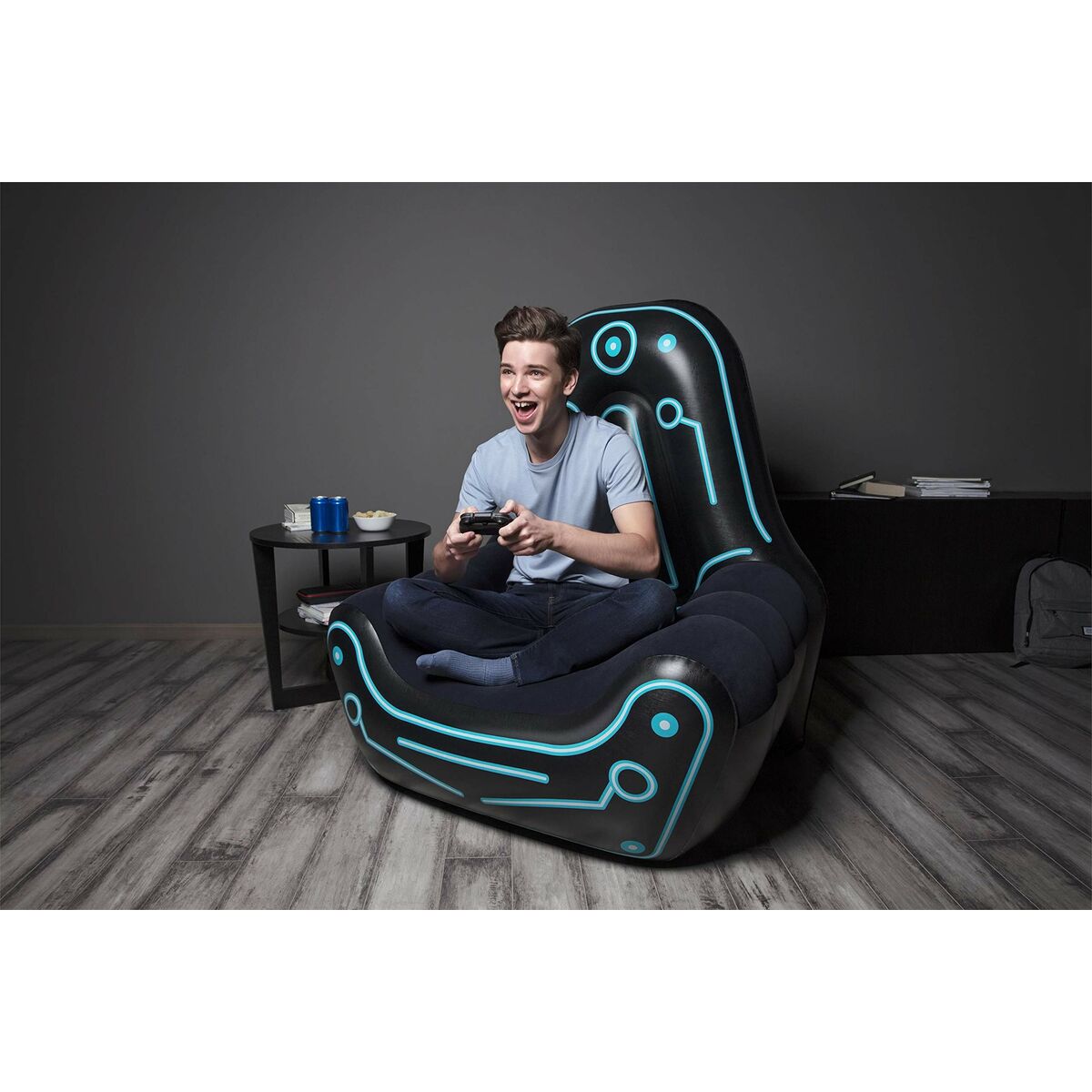 Надувное кресло Bestway Gamer Чёрный 112 x 99 x 125 cm-7