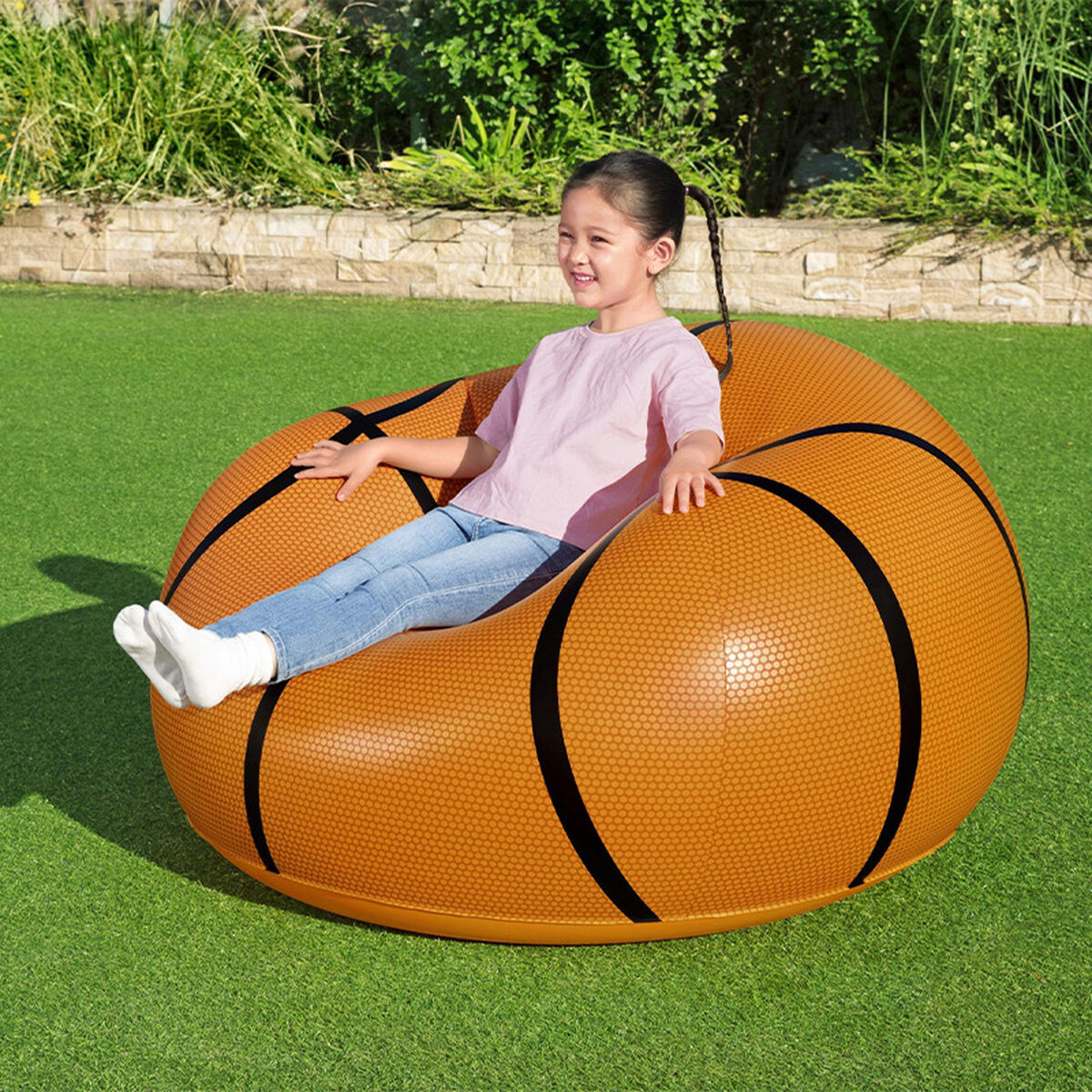 Надувное кресло Bestway Оранжевый 114 x 112 x 66 cm Баскетбол-3