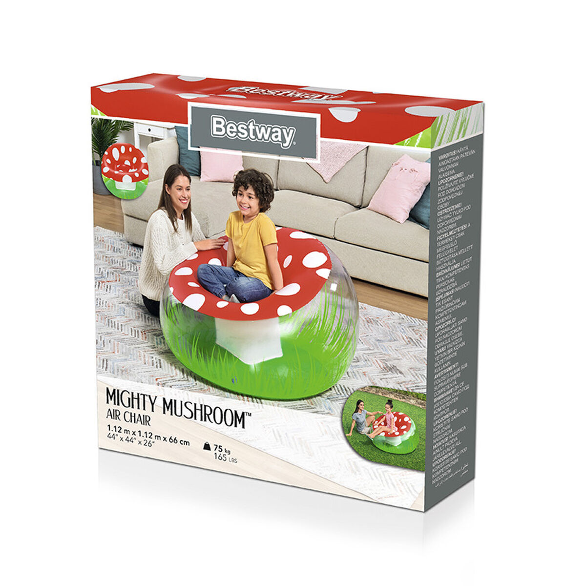 Надувное кресло Bestway Разноцветный 112 x 112 x 66 cm грибной-2