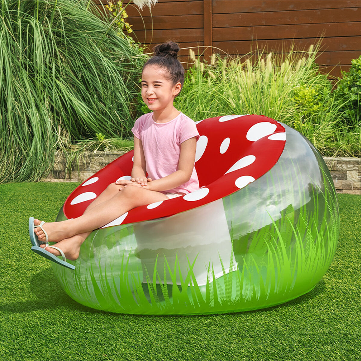 Надувное кресло Bestway Разноцветный 112 x 112 x 66 cm грибной-3