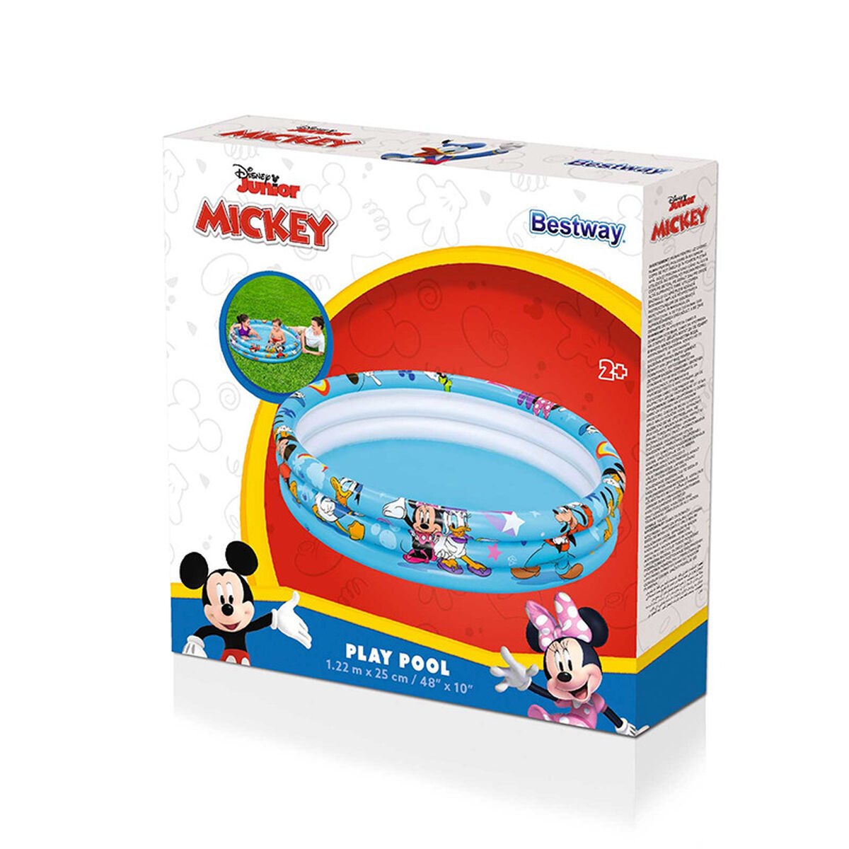 Детские надувное кресло Bestway Mickey & Friends 122 x 25 cm (1 штук)-2