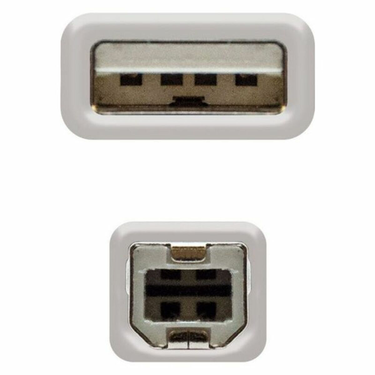 USB 2.0-кабель NANOCABLE Бежевый-2