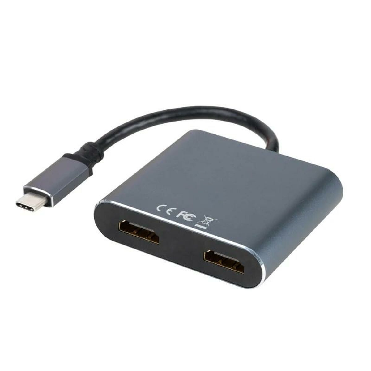 Адаптер USB C—HDMI NANOCABLE 10.16.4305 4K Ultra HD Серый 15 cm-2