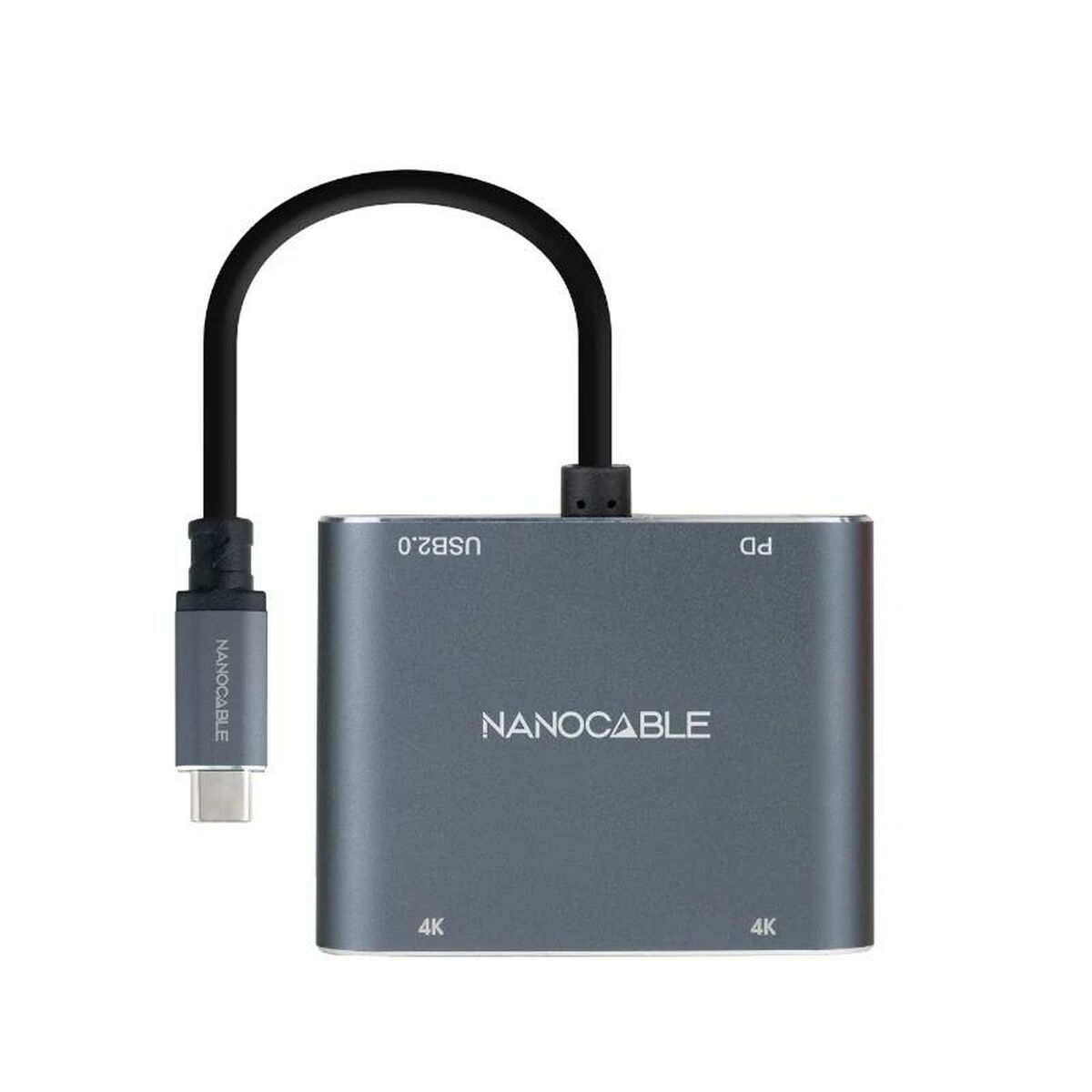 Адаптер USB C—HDMI NANOCABLE 10.16.4305 4K Ultra HD Серый 15 cm-4