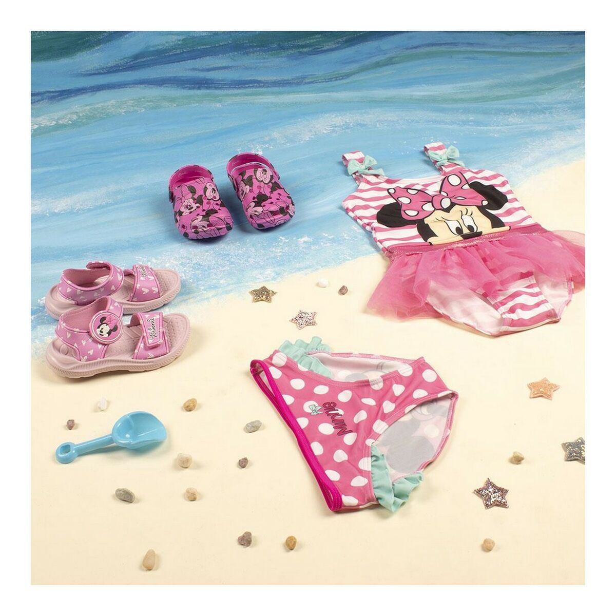 Купальник для девочек Minnie Mouse Розовый-8