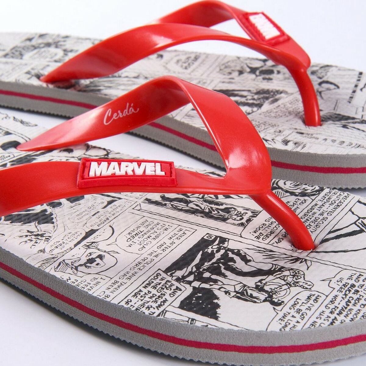 Шлепанцы для мужчин Marvel Серый Красный-4