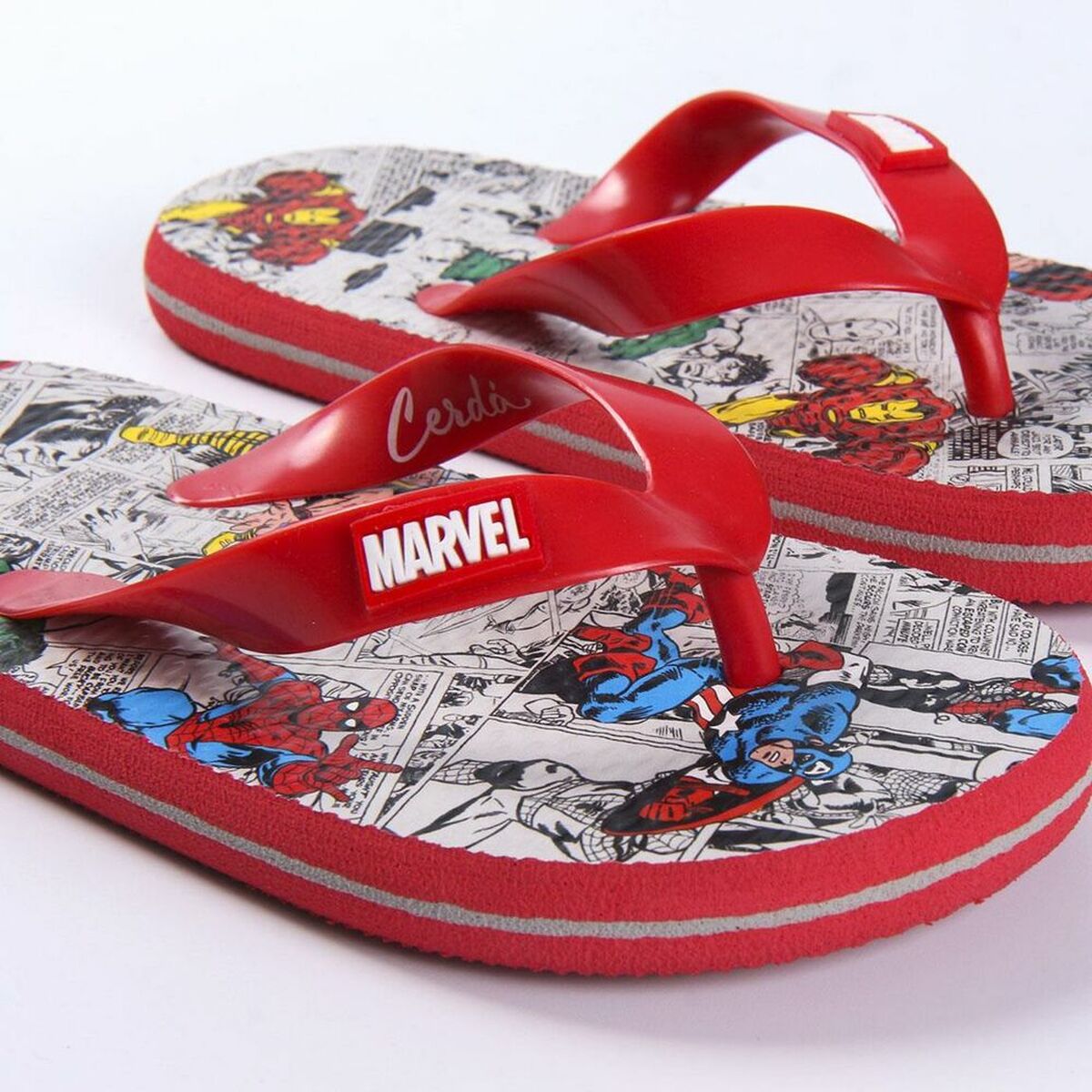 Шлепанцы для детей Marvel Серый Красный-6