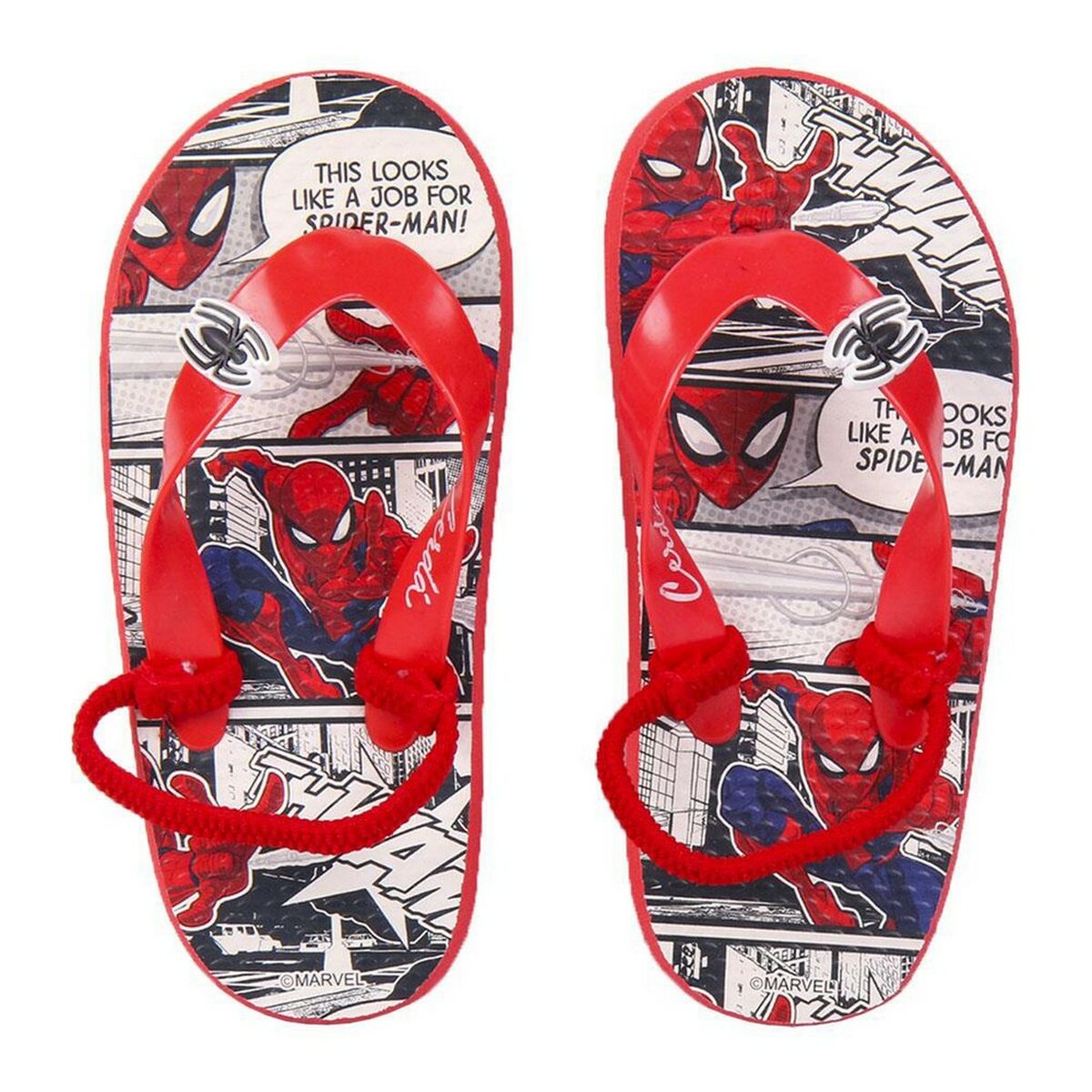 Шлепанцы для детей Spider-Man Красный-2