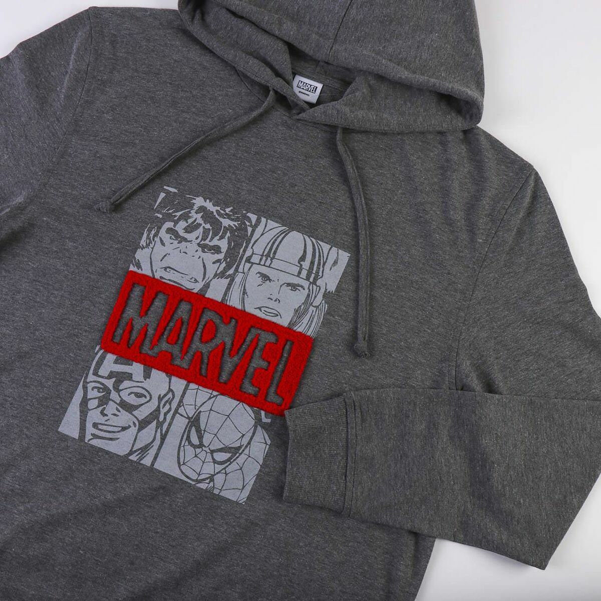 Толстовка с капюшоном мужская Marvel Серый Темно-серый-2