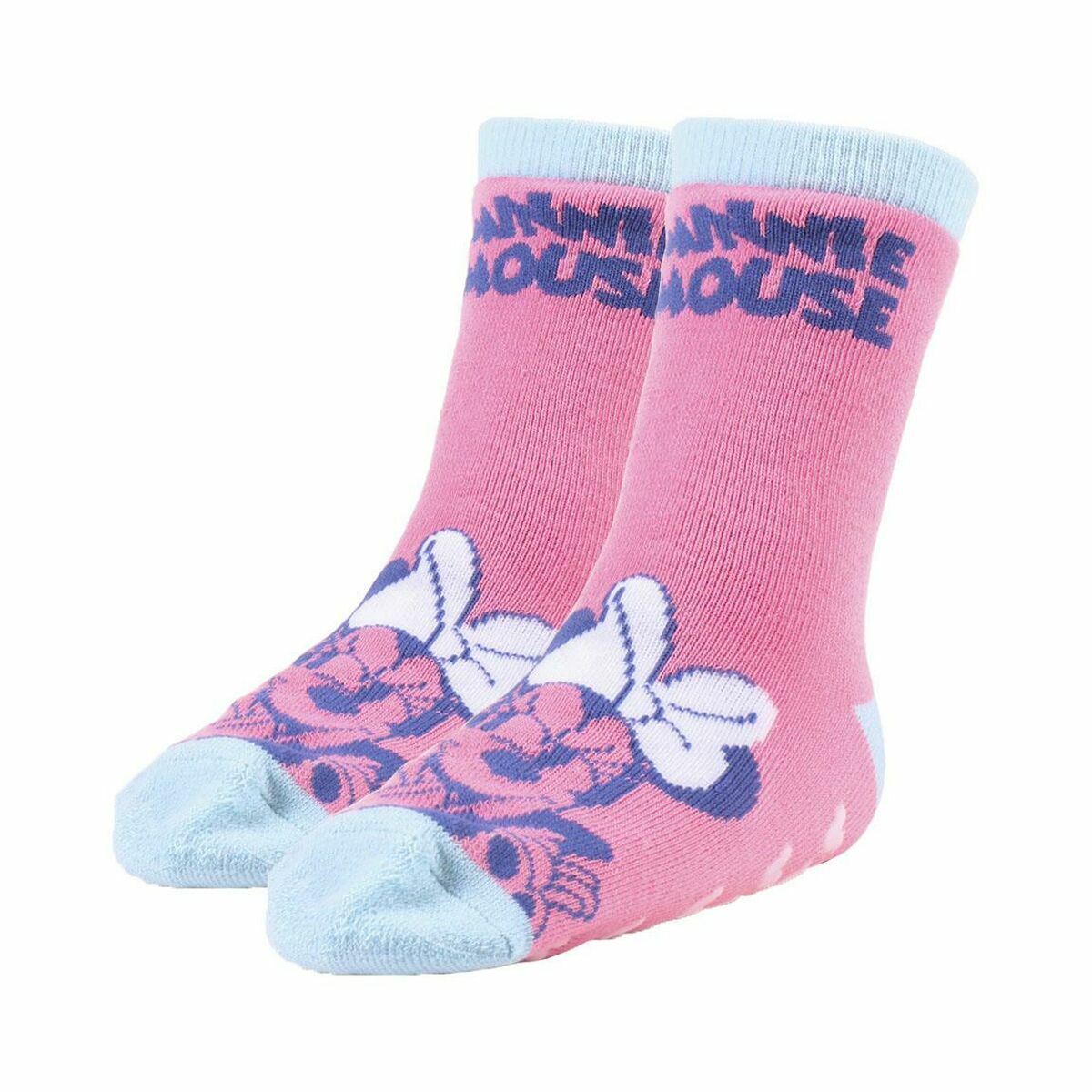 Minnie Mouse Anti-Fall Socks قطع 2 متعددة الألوان-2