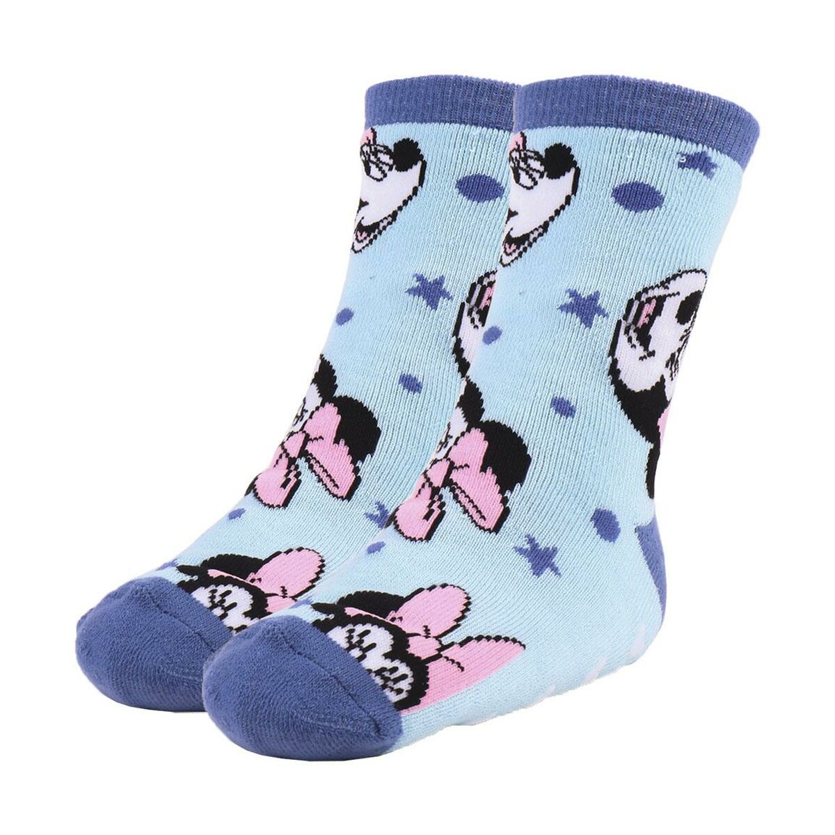 Minnie Mouse Anti-Fall Socks قطع 2 متعددة الألوان-4