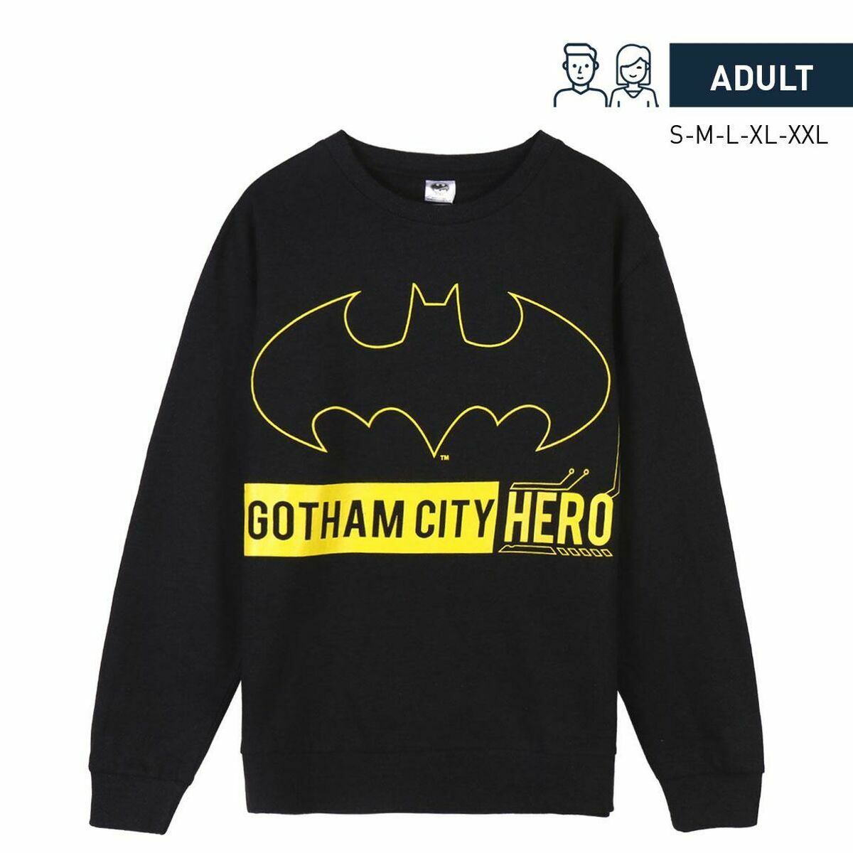 无连帽运动衫Batman Black-3
