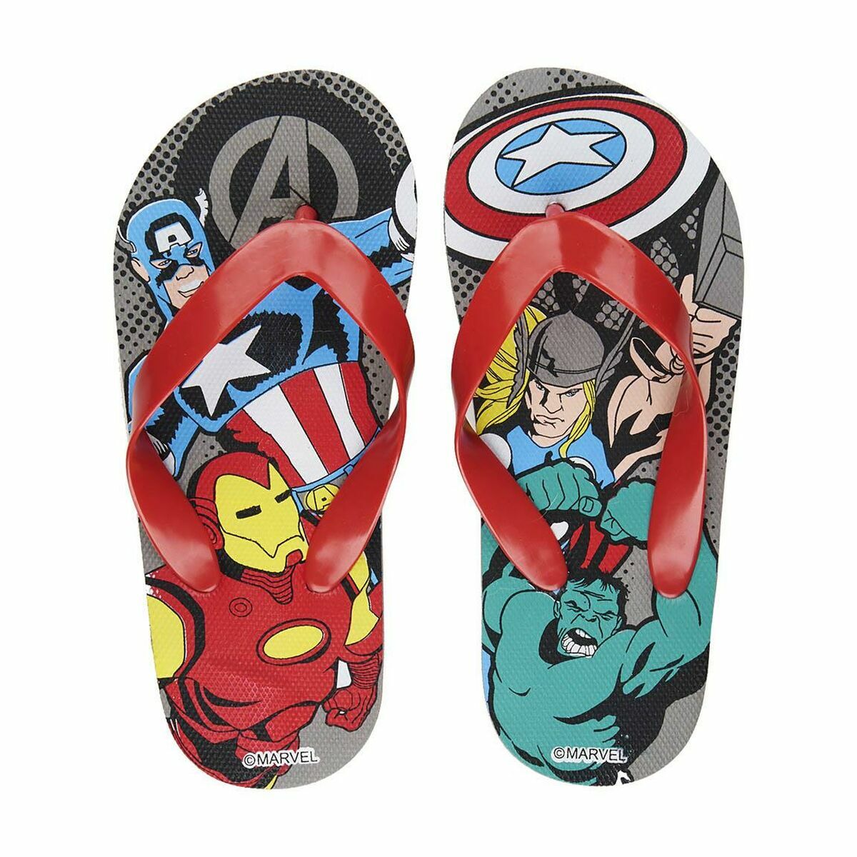 Шлепанцы для детей The Avengers Красный-3