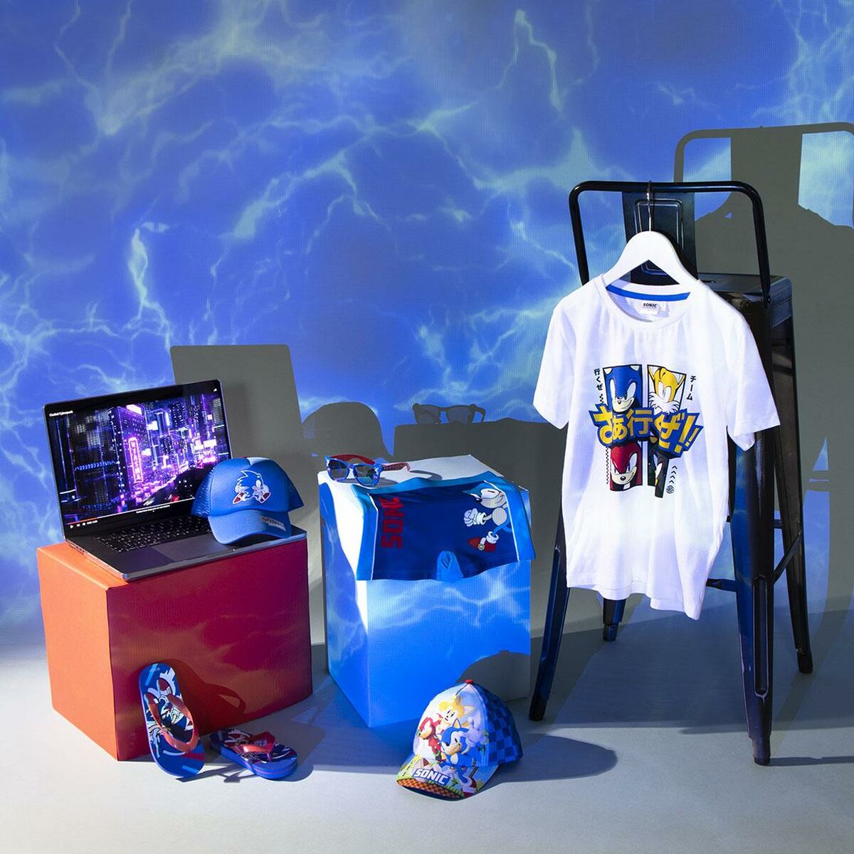 Шлепанцы для детей Sonic Синий-4