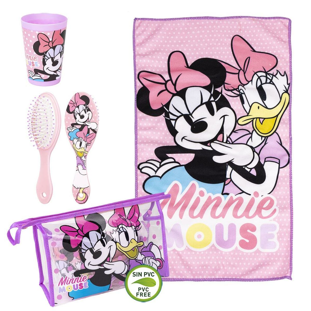 Детский дорожный туалетный набор Minnie Mouse 4 Предметы Розовый 23 x 15 x 8 cm-2