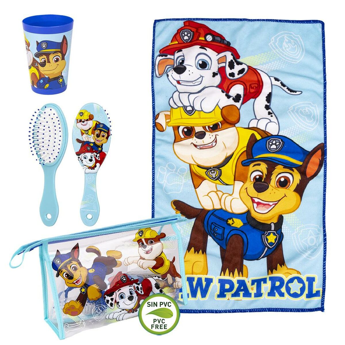 Детский дорожный туалетный набор The Paw Patrol 4 Предметы Светло Синий-3