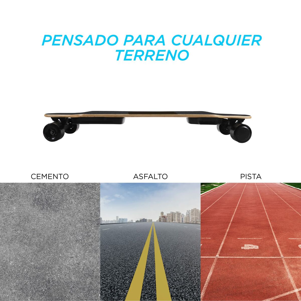 Longboard KSIX H2B-02 Pro 450W 25 KM/H ( 97 x 23,5 x 12 cm)-7