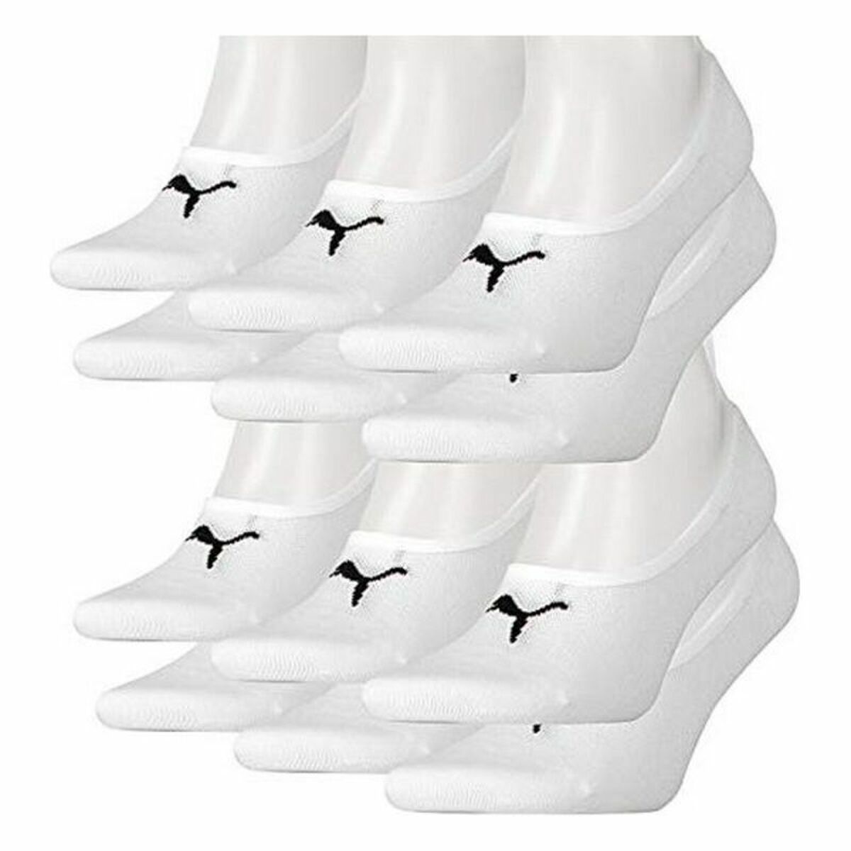 Puma FOOTIE Short Socks (3 Pairs) White-2