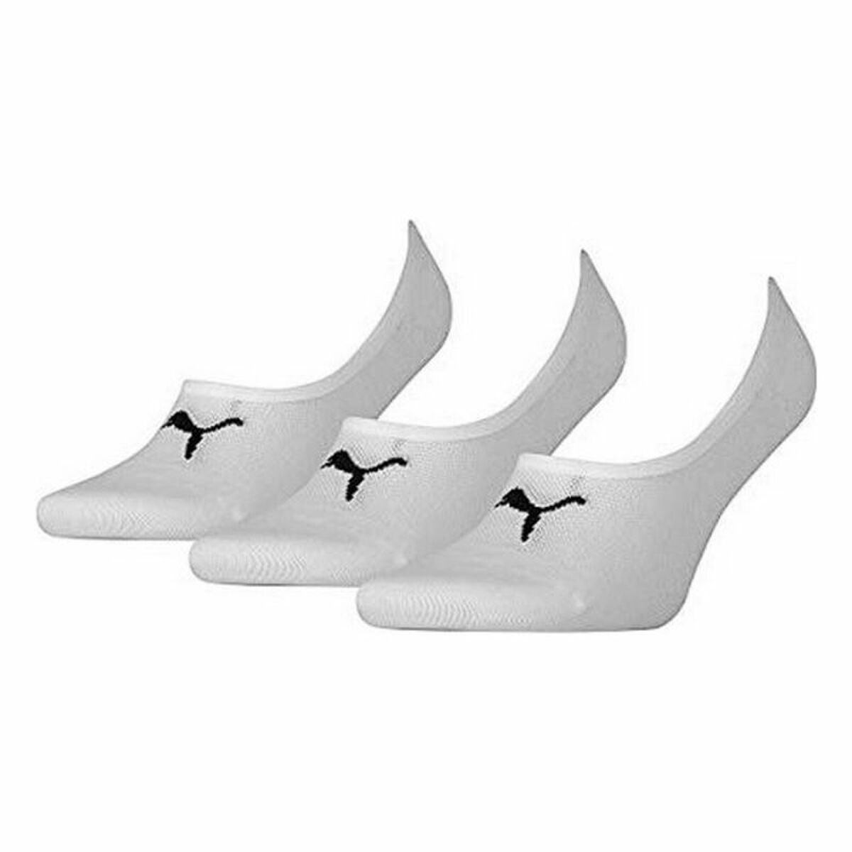 Puma FOOTIE Short Socks (3 Pairs) White-4